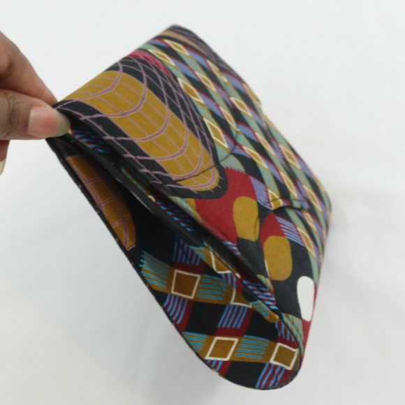 African Ankara Printed Fabric Clutch Bag - Picture 5 of 7